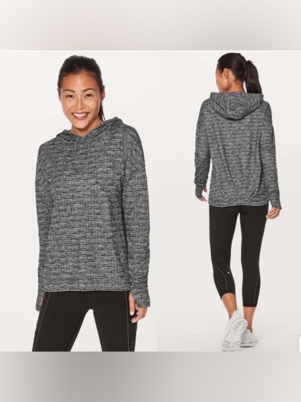 Lululemon Cozy Women's Gray Hooded Pullover Top